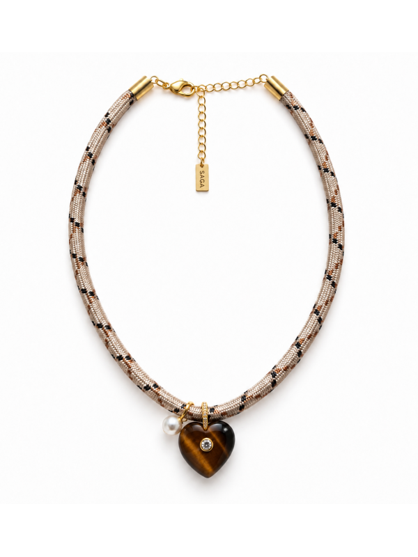 Tiger Eye Heart